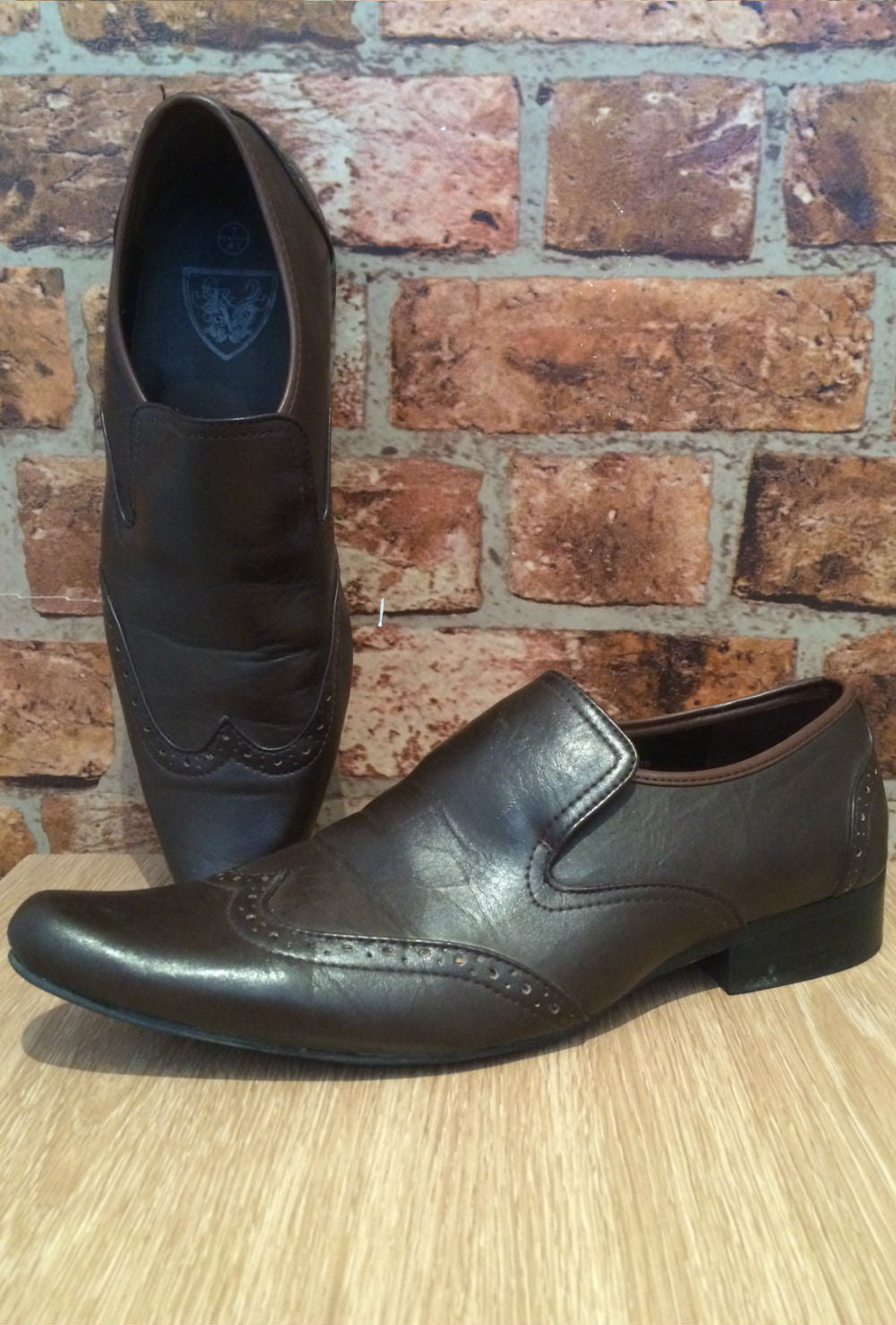 Brown loafers