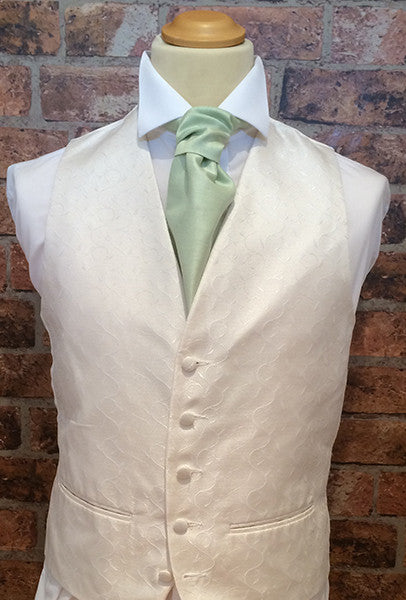 Ivory Life Swirl with Mint Cravat