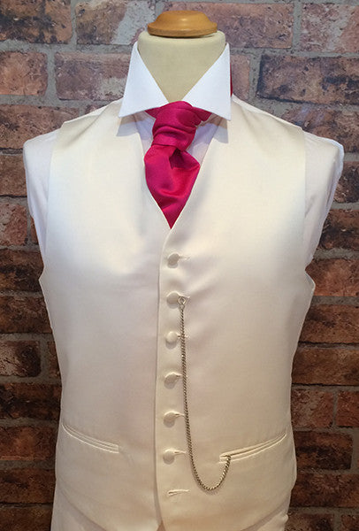 Ivory Life with Fuchsia Cravat