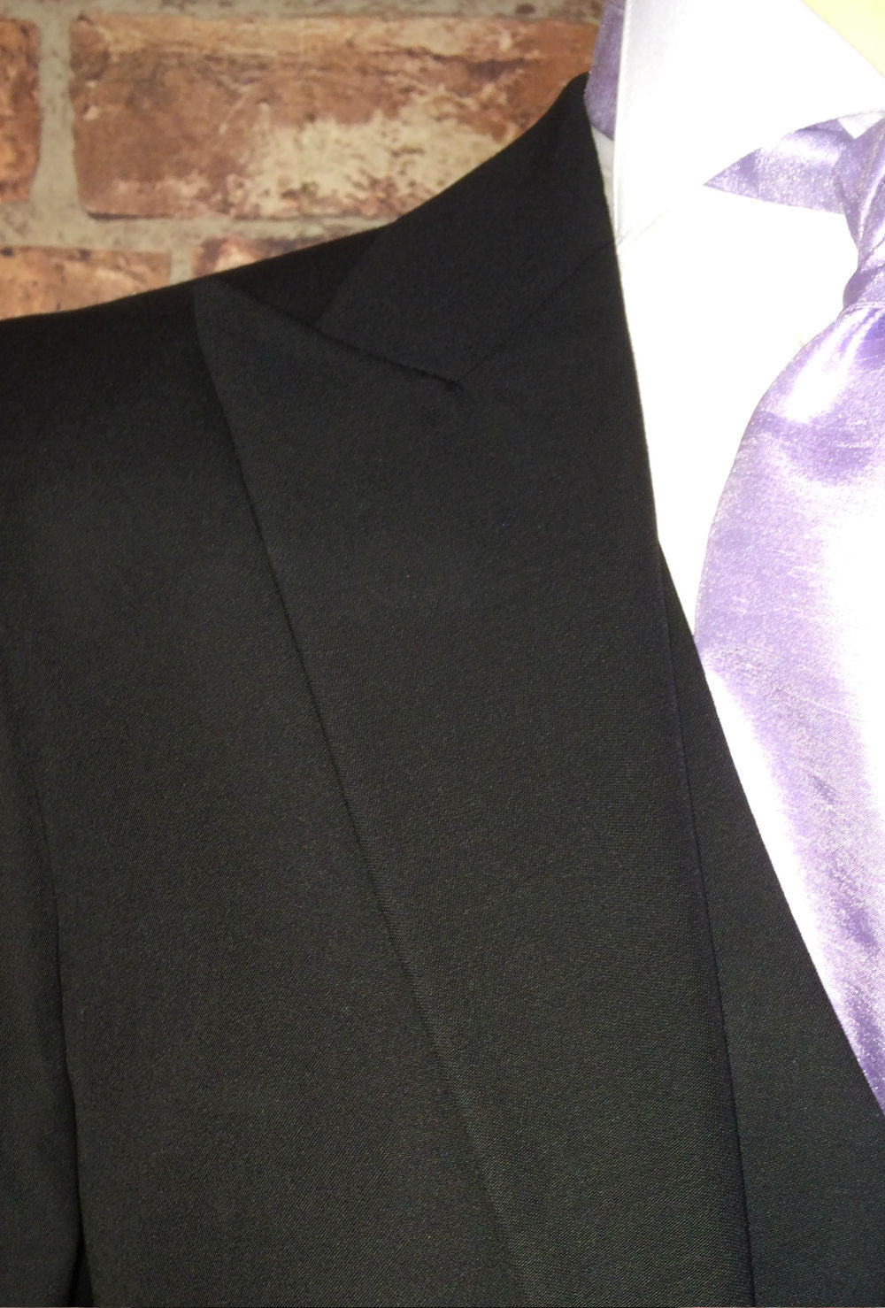 Black Prestige 3 piece Wedding suit (light weight and slim fit)